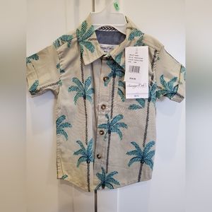 Sovereign Code Kids Palm Tree Button Down Shirt 18 months